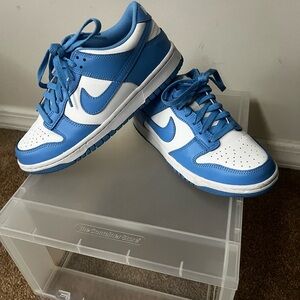 Nike North Carolina Blue and White Dunks